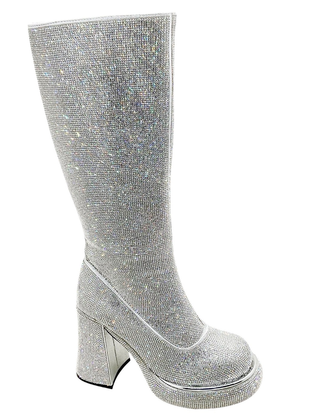 🆕{Sugar Thrillz} Bling It Up Rhinestone Platform Go Go Boots